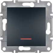 Switch Schneider Electric Asfora EPH1400171, njëpolësh, me ndriçim, 10A/250V, montim i fshehtë, antracit