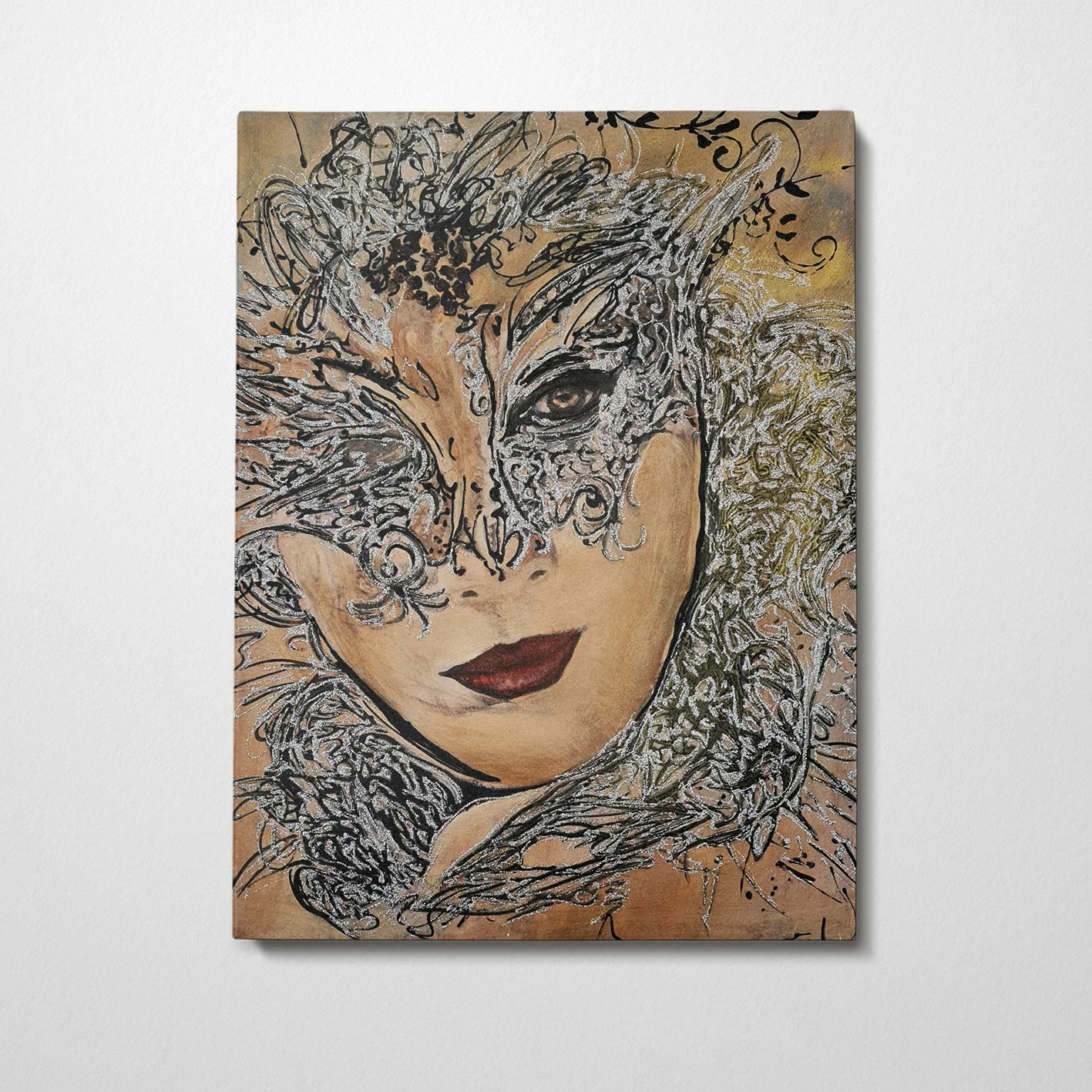 Pikturë dekorative me vaj, shumëngjyrëshe, Wallity, OPS2032725074, 100x140cm