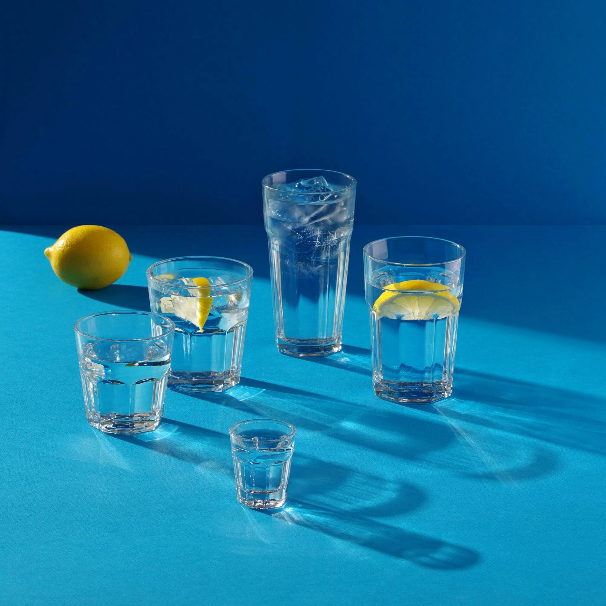 Gotë long drink LAV Amsterdam 360 ml transparente, set 12 copë