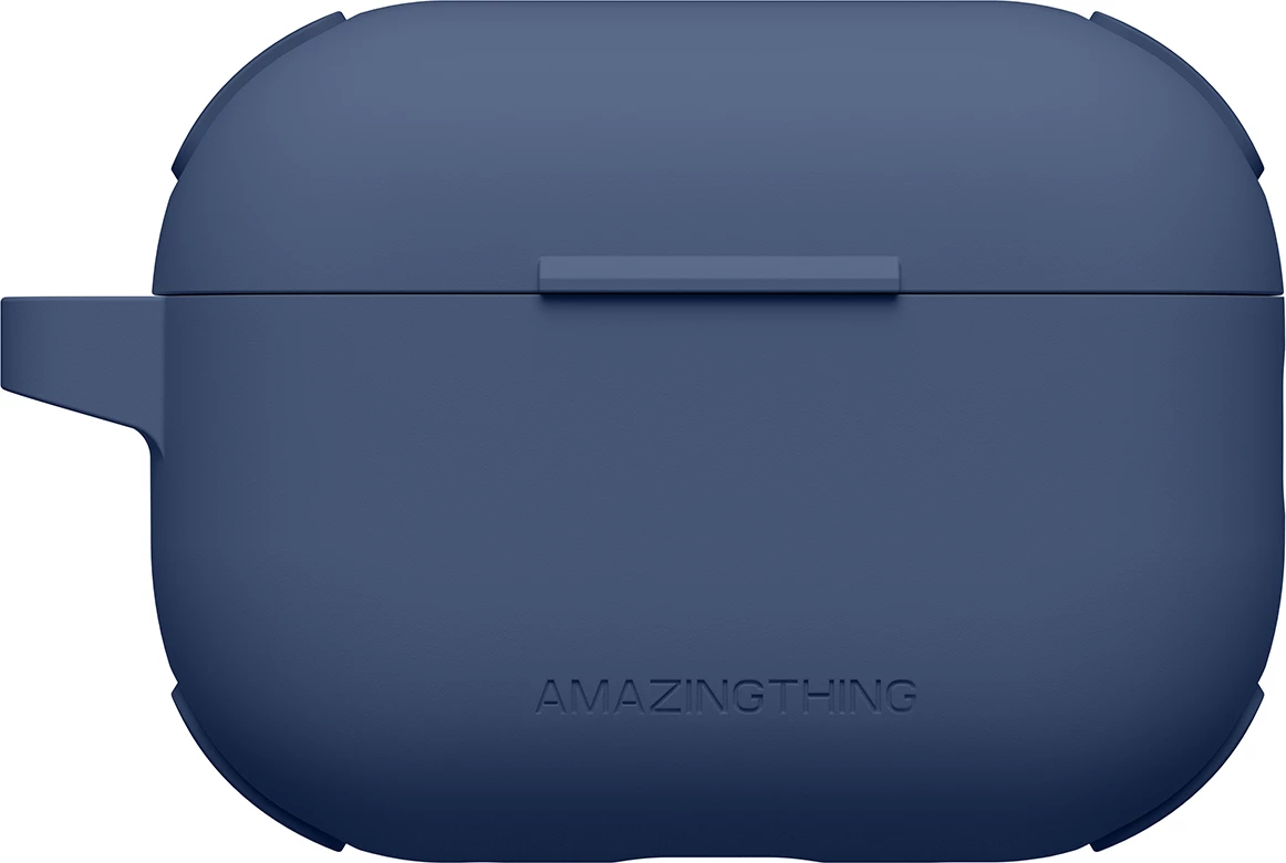 Mbështjellës AmazingThing Omni Case për AirPods Pro 2, silikon, kaltër e errët