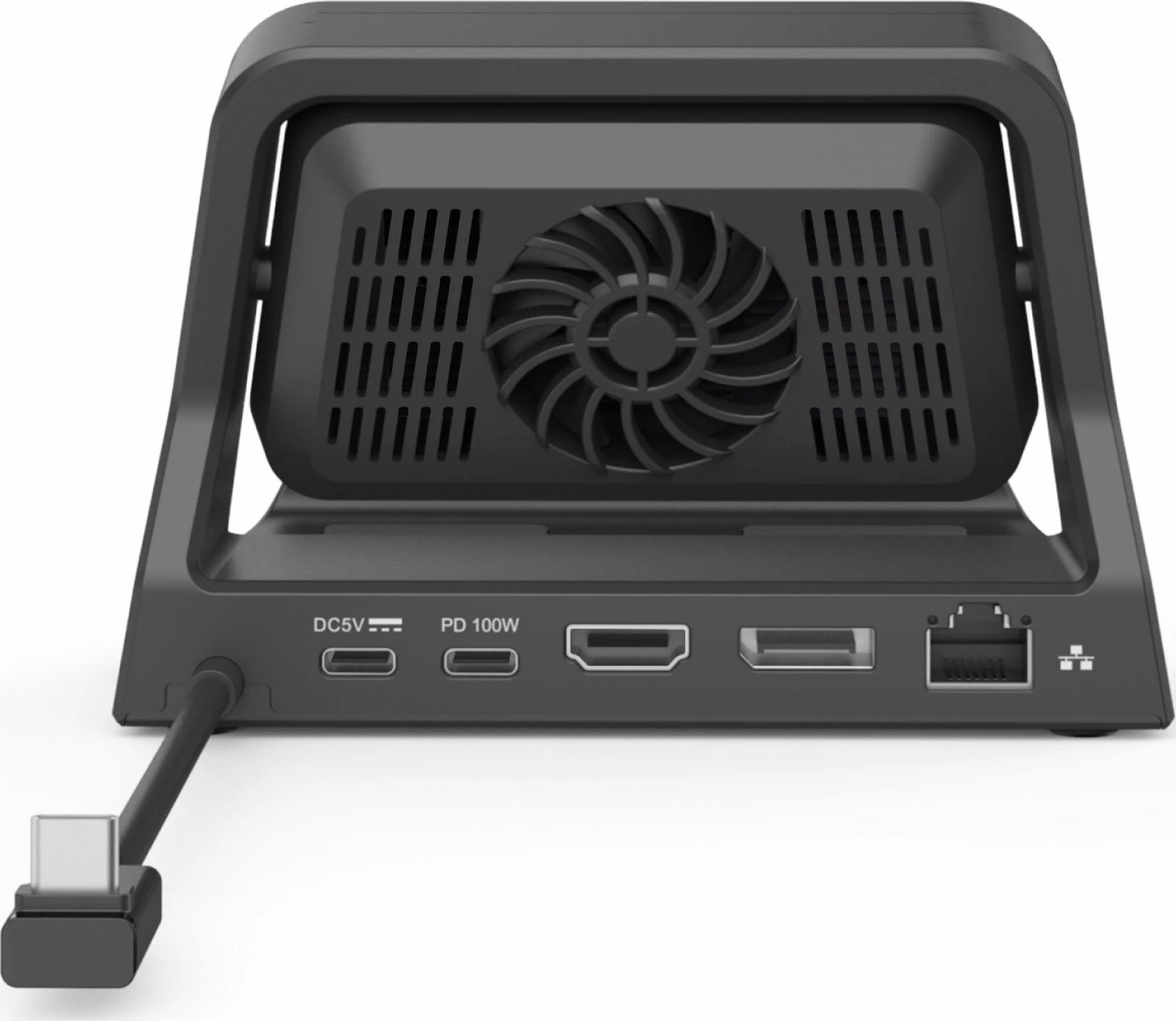 Stacion dokimi ftohës Unitek Cooling Dock Pro D1097A 100W 8K USB-C, i zi