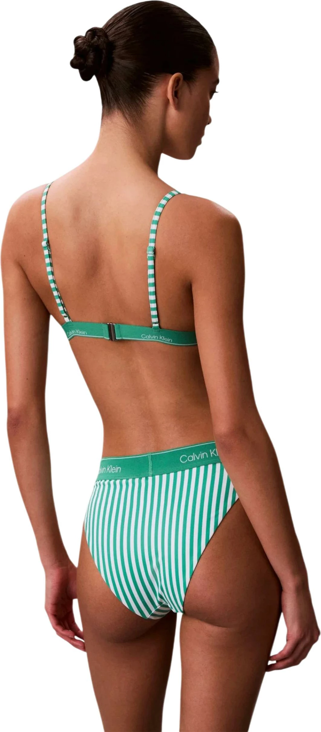 Sutjenë bikine trekëndësh për femra Calvin Klein Jeans LV00Q61208, e gjelbër [Madhësia: XL]