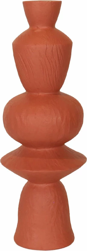 Vazo AEON, portokalli e errët, 25.5x25.5x71cm