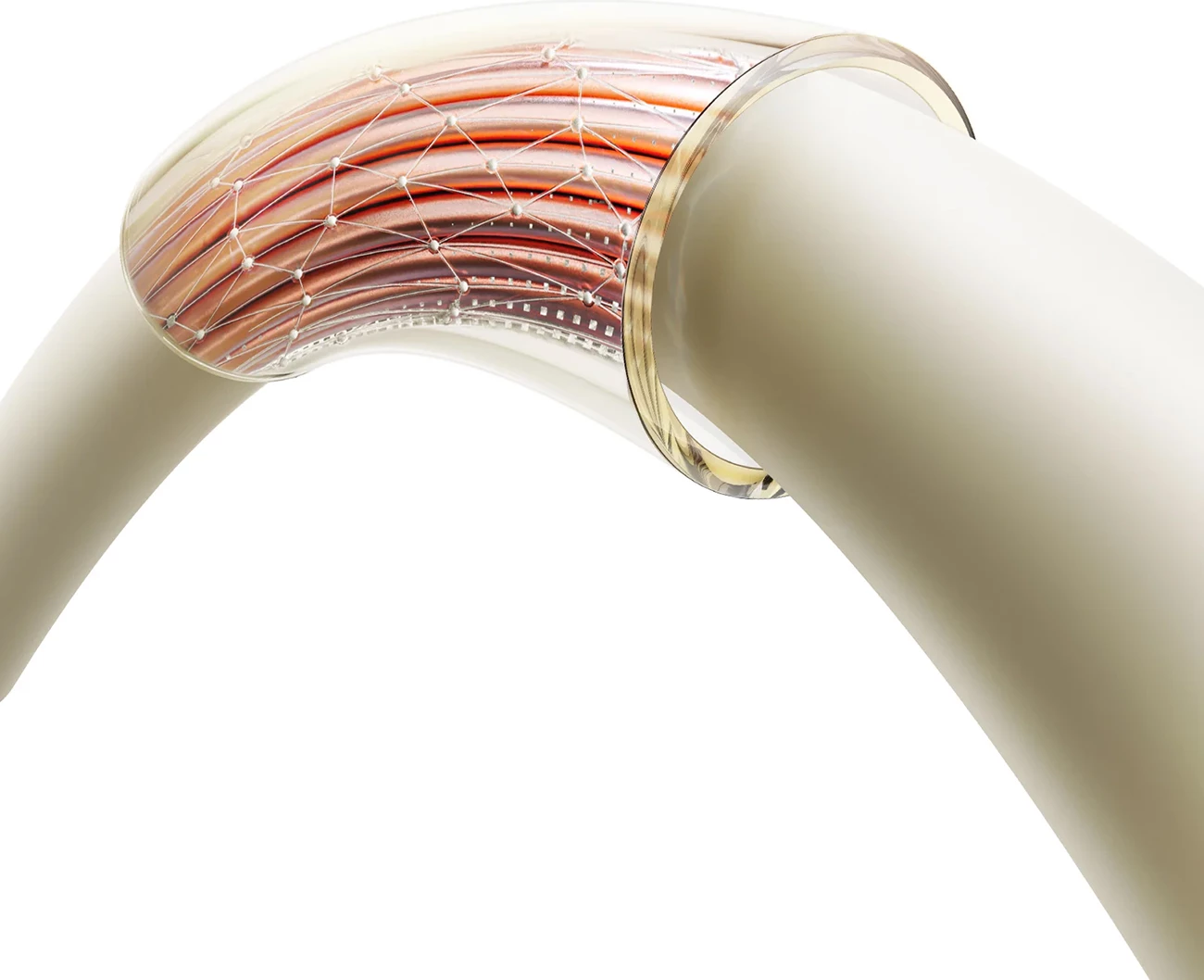 Kabllo Joyroom S-A53 USB-C në Lightning, 2m, 30W, majë fluoreshente, Bezhe