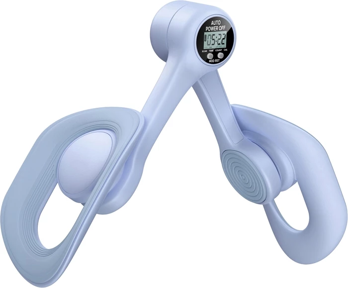 Trajner për kofshë dhe dysheme pelvike MERACH MR-2397B2-EU, 7.3 kg rezistencë, LCD, rrotullim 360°, blu