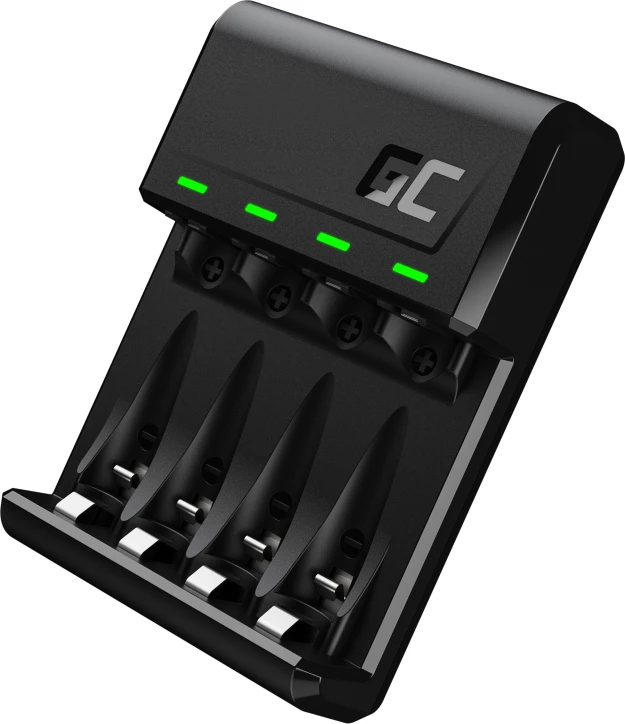 Karikues baterish Green Cell VitalCharger GRADGC01, 4-kanal AA/AAA Ni-MH, USB-C/Micro USB, i zi