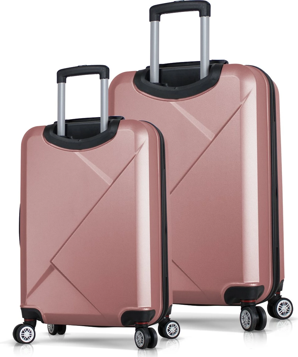 Set valixhesh (2 copë), ngjyrë rozë gold, Zoozie Bags, 6851