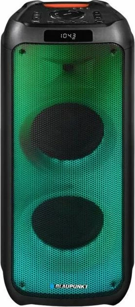 Altoparlant kolonë Blaupunkt PB10DB, 80 W RMS, Bluetooth, karaoke me 2 mikrofonë, USB/microSD, FM, i zi, set 1 copë