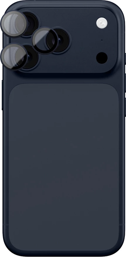 Mbrojtëse xhami për kamerë AmazingThing Lens Glass për iPhone 17 Pro / Pro Max, kornizë alumini blu