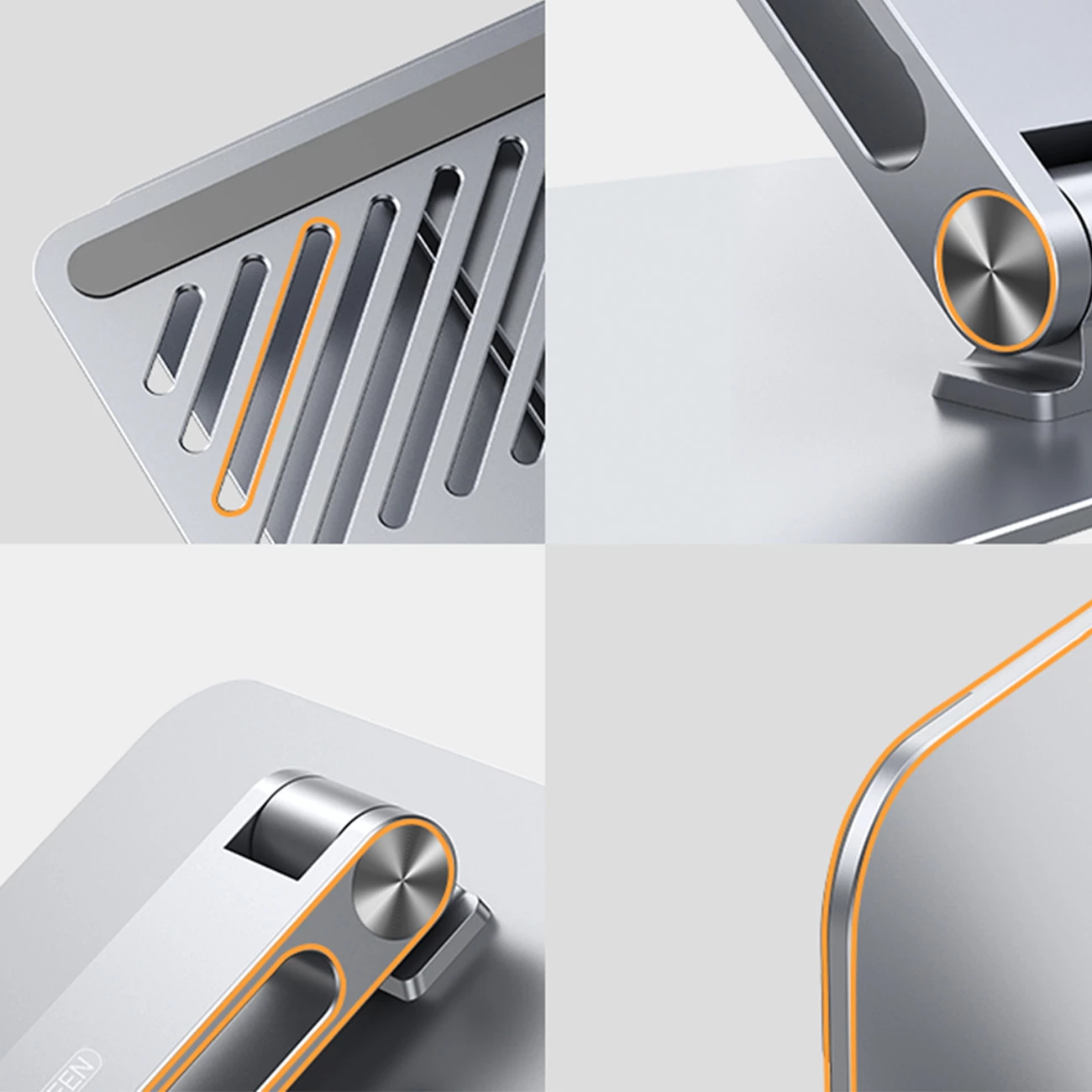 Mbajtëse metalike e palosshme për laptop/tablet Ugreen LP339, argjend