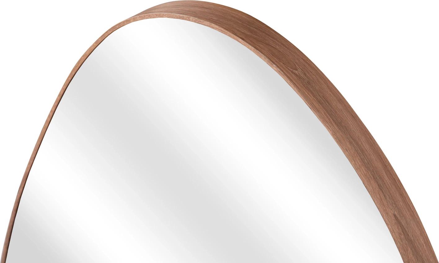 Pasqyrë muri e parregullt, kornizë MDF, ngjyrë druri natyral, FH4487.03, 60x80 cm.