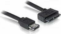 Kabllo DeLOCK eSATAp në Slimline SATA 13-pin, 1m, e zezë