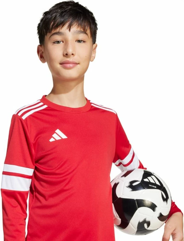 Fanellë futbolli për fëmijë adidas, e kuqe dhe e bardhë [Madhësia: 128 cm]