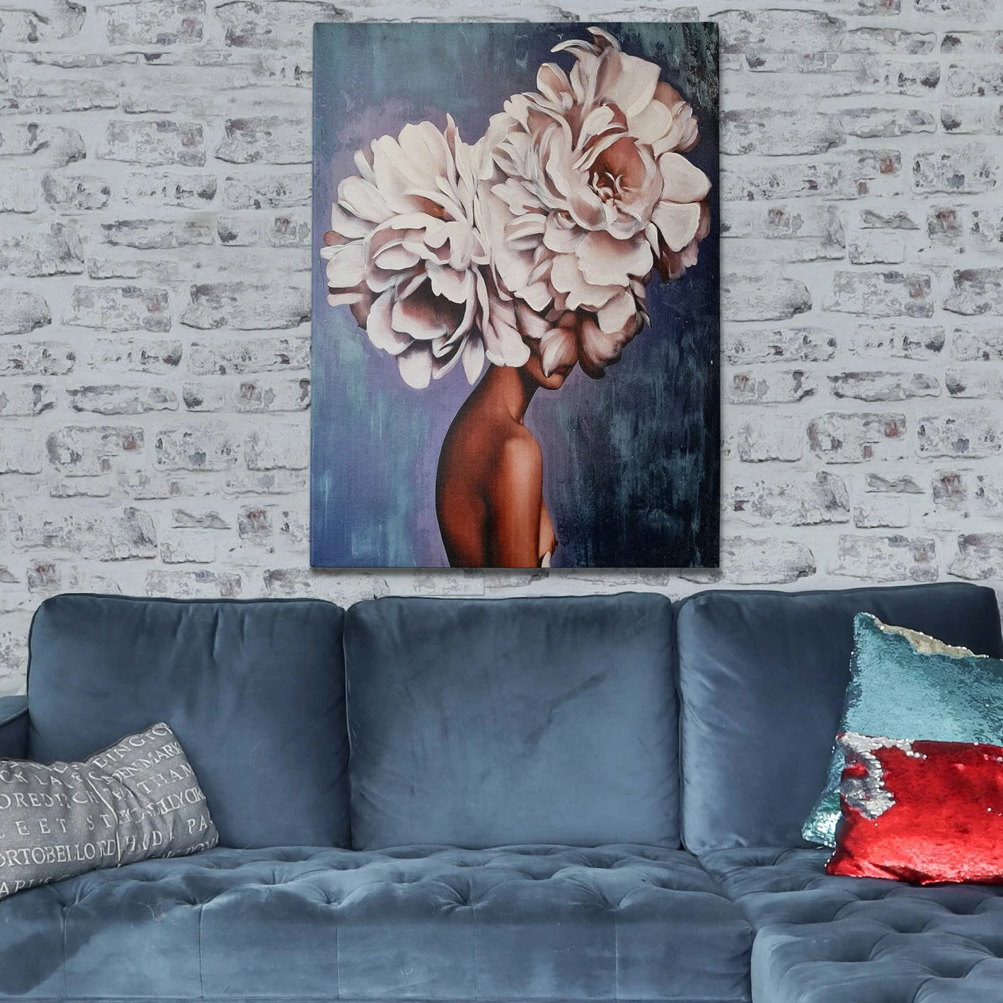 Pikturë dekorative me vaj, shumëngjyrëshe, Wallity, OP7436502942952, 100x140cm