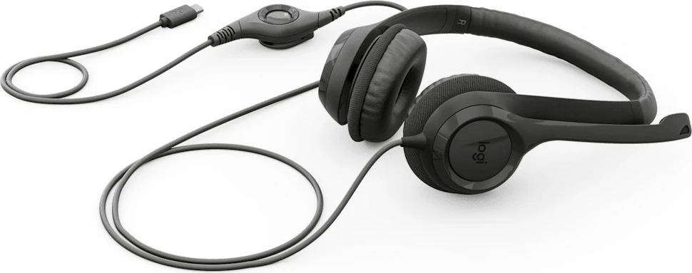 Kufje Logitech H390 USB-C, me mikrofon, të zeza