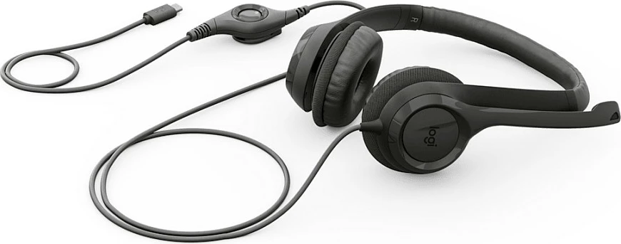 Kufje Logitech H390 USB-C, me mikrofon, të zeza