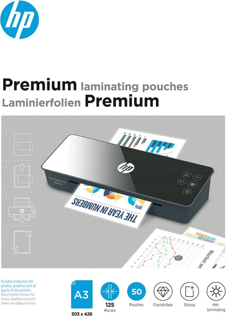 Film laminimi HP Premium A3 50 copë