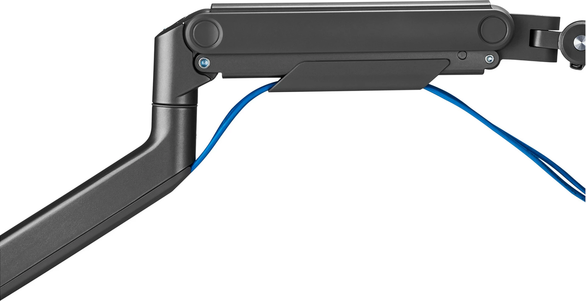 Mbajtës monitori Digitus Single Monitor Mount, deri 49", 20 kg, VESA 75x75/100x100, Clamp, i zi