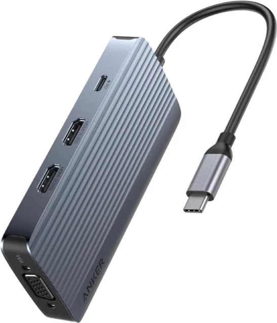 Docking Station ANKER USB-C Data Hub, 8 në 1, PD 85W