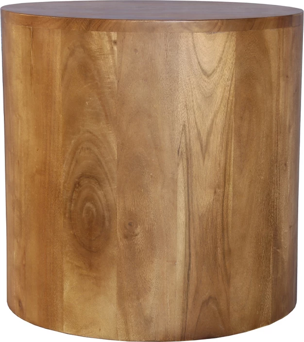 Tavolinë anësore Tulum, dru akacie, ngjyrë arre, 45x45x45