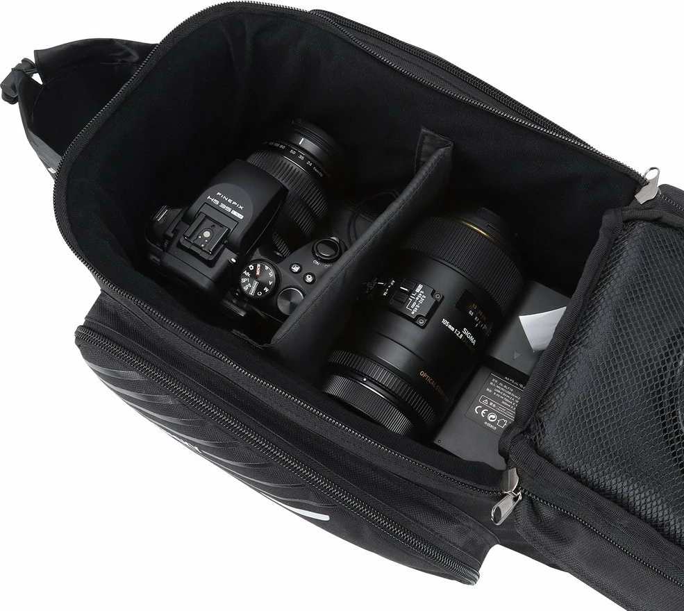 Çantë bagazhi për biçikletë Wozinsky WBB22BK, 9L, me rrip shpatulle, e zezë