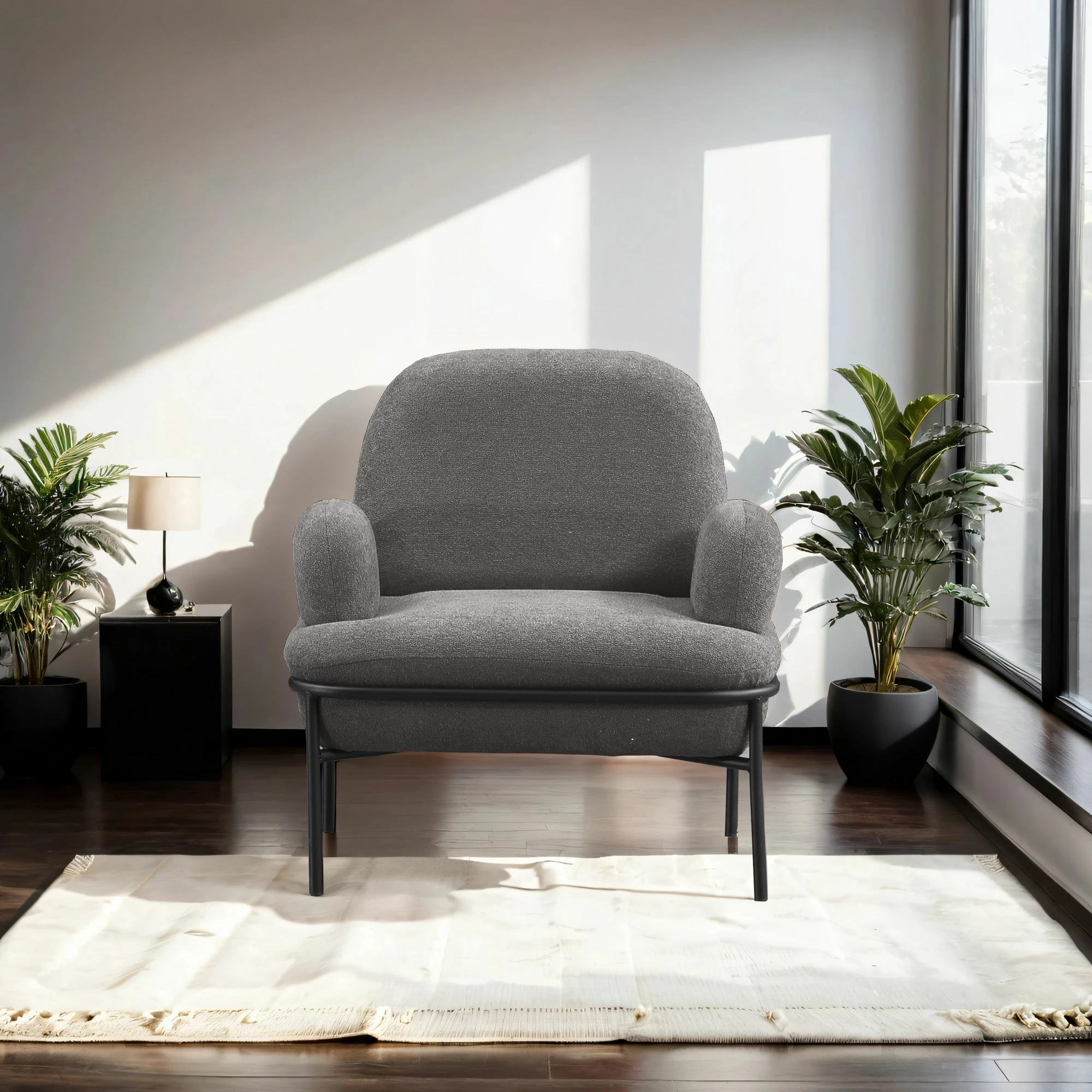 Karrige wing Aster, Atelier del Sofa, ngjyrë gri