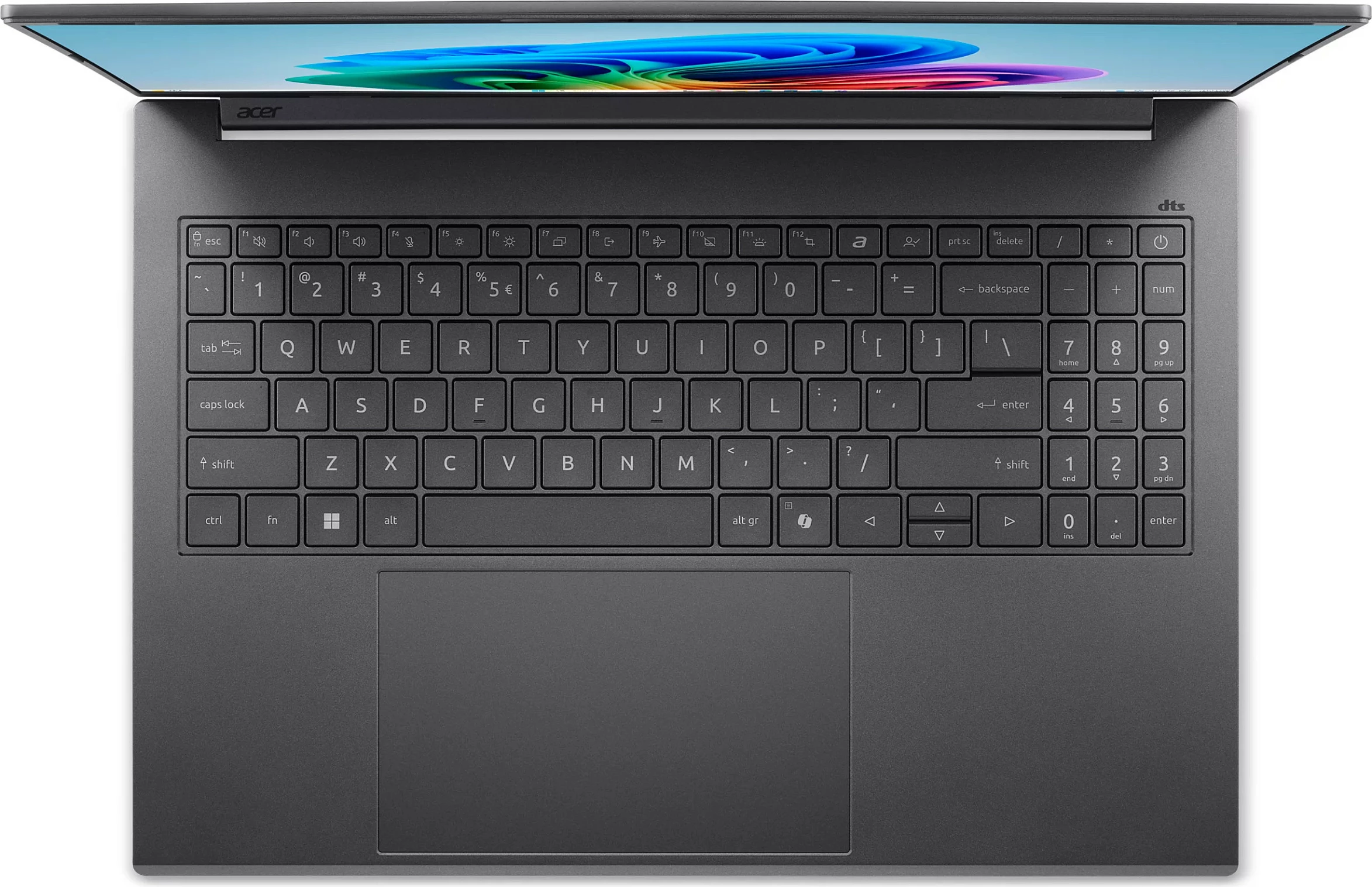 Laptop Acer Aspire 16 AI OLED CU9-386H, 16GB RAM, 512GB SSD, Windows 11 Home, gri