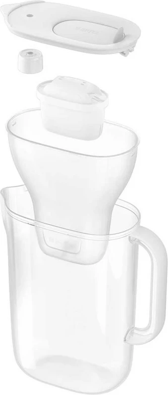 Ibrik filtri për ujë BRITA Style Essential me 1 filtër MAXTRA Pro, 2.4L, Bardhë