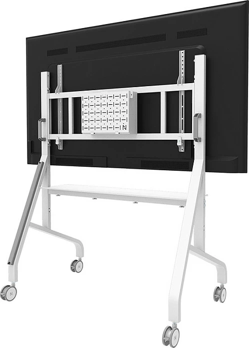 Karrocë multimedia Neomounts FL50-575WH1 MOVE Go XL, për ekran 65"+, VESA, 125 kg, e bardhë