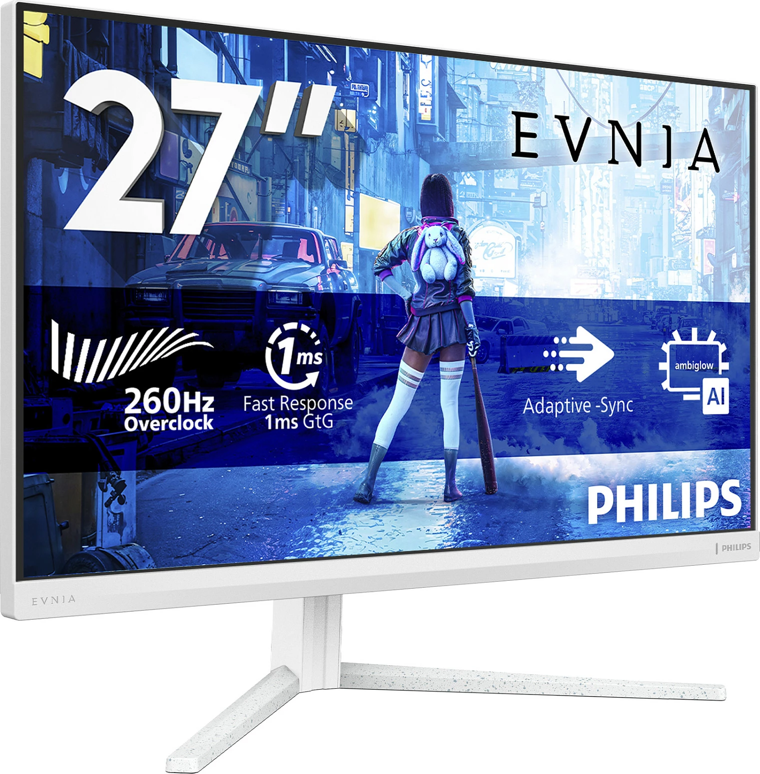 Monitor gaming Philips Evnia 27M2N5201P/00, 27", Full HD, Fast IPS, 260Hz, 1ms, HDR