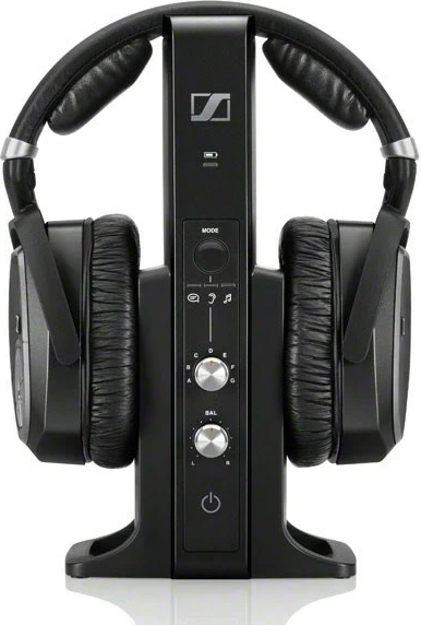 Kufje Sennheiser RS 195-U, wireless, lidhje 3.5 mm, head-band, bateri AAA, të zeza