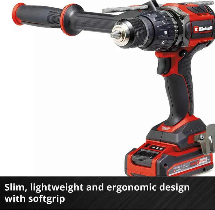 Trapan me bateri Einhell TP-CD 18/120 Li-i BL Solo, 18V, 120 Nm, mandrinë 13 mm, brushless, zi/kuqe