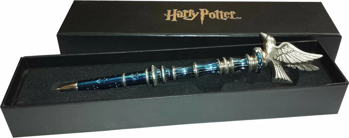 Stilolaps koleksionues Noble Collection Harry Potter Ravenclaw, bojë e kaltër, në kuti dhurate, argjendtë/blu