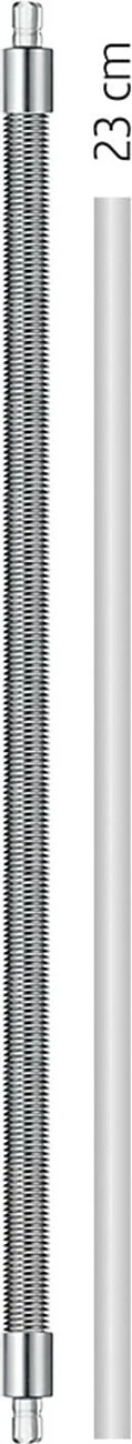 Zorrë qumështi Jura 24114, me mbështjellës çeliku inox, 23 cm, argjendtë