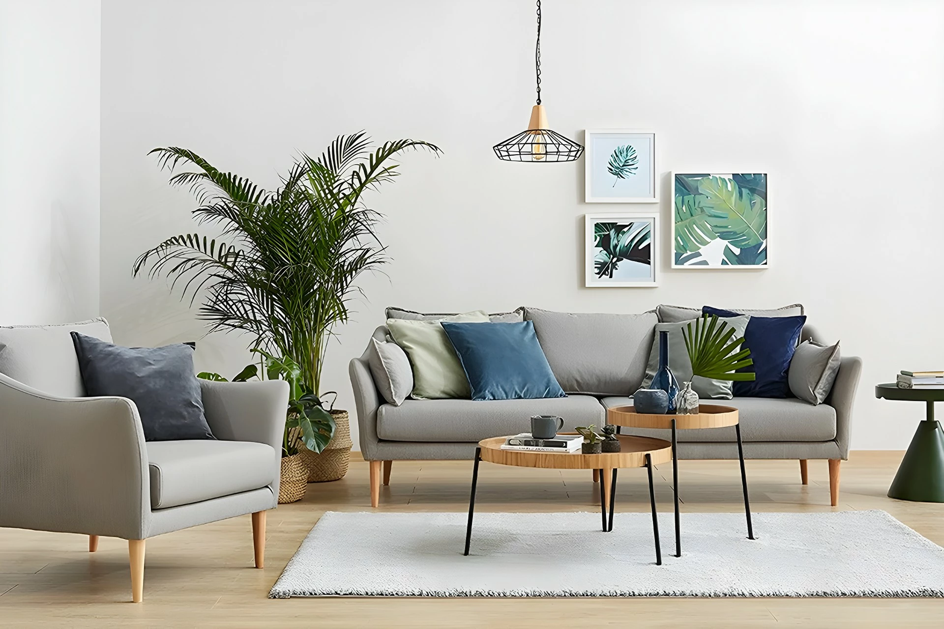 Set tavolinash të vendosshme Hanah Home, Ronda, natyrale (2 copë)