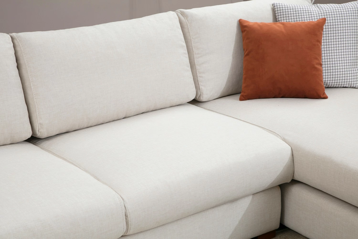 Këndore Atelier del Sofa, Loop 19, me tavolinë, e bardhë