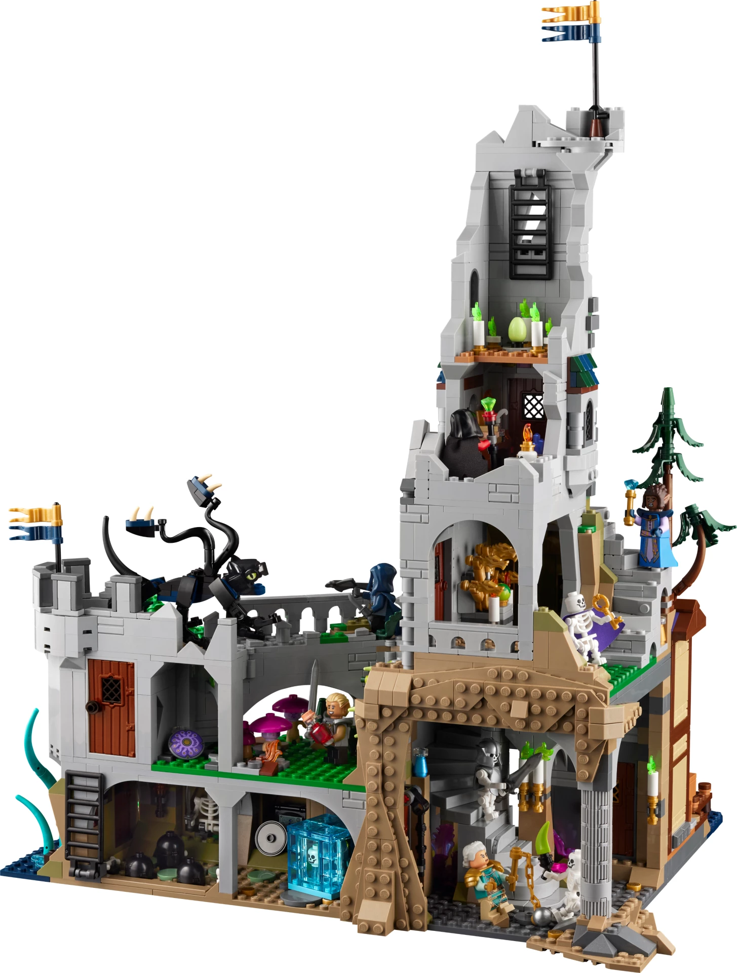 Set LEGO Ideas Dungeons & Dragons Red Dragon’s Tale 21348, 3745 copë, 5 minifigura, 18+