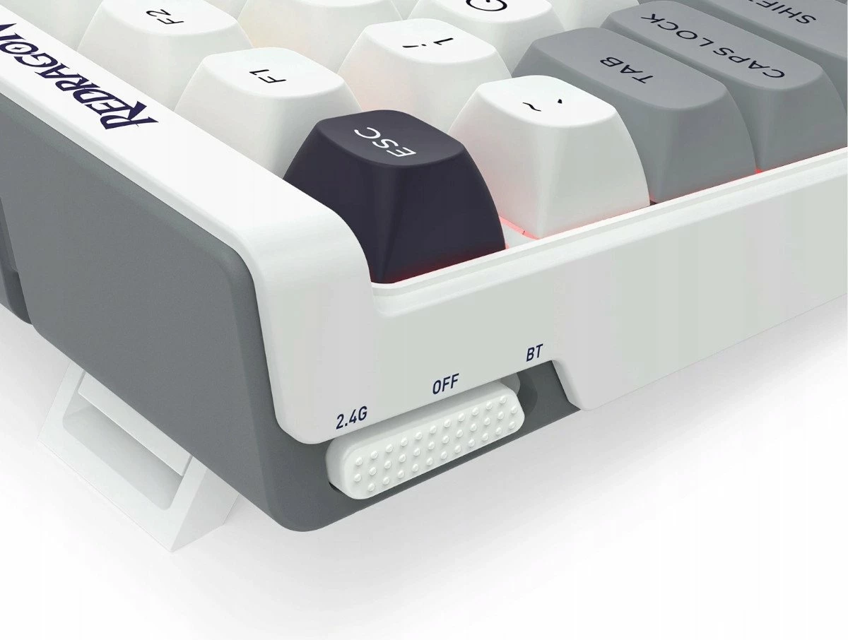 Tastierë mekanike gaming Redragon Garen Pro K656WGB-RGB-PRO 100% Wireless/Wired RGB 4000mAh (US layout), bardhë-hirtë