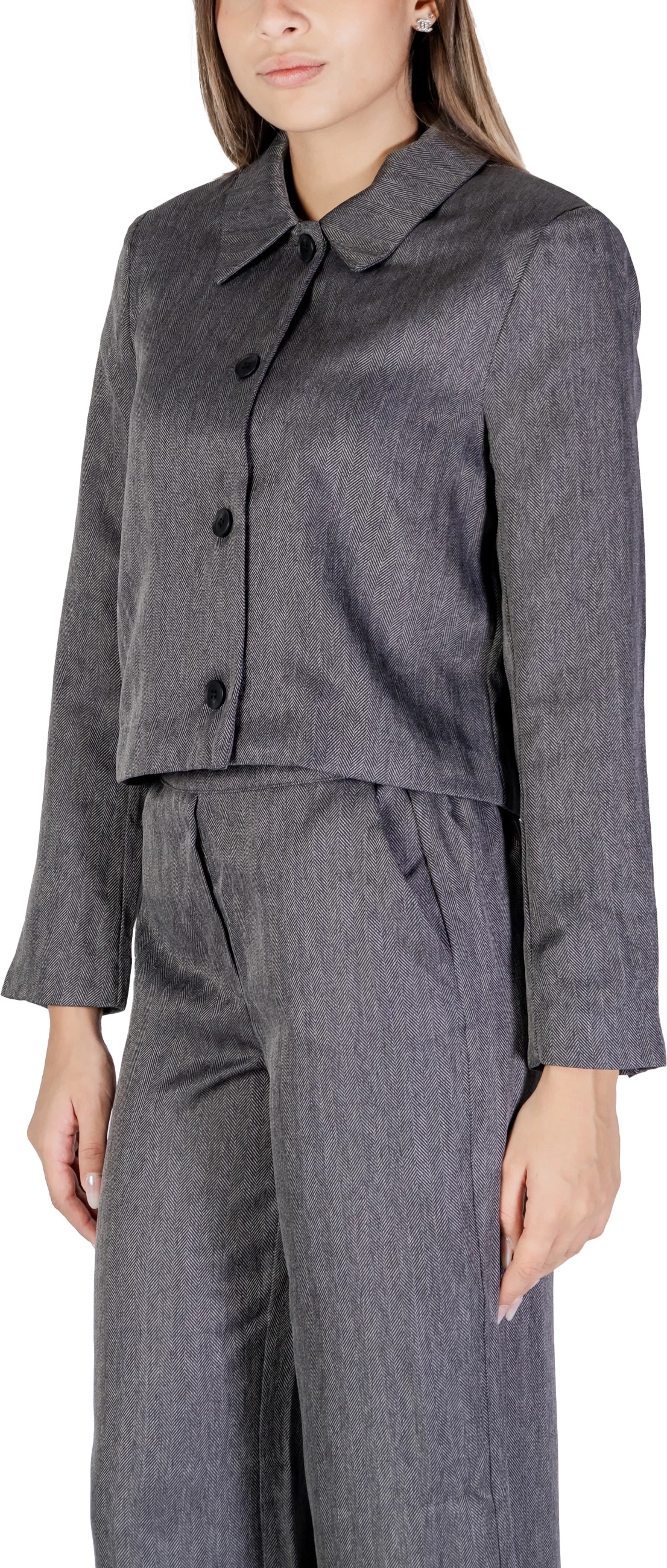 Blazer për femra Jacqueline de Yong Jdynoah L/S Pnt 15336797, gri [Madhësia: M]
