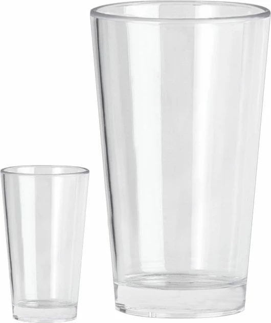 Set gotash koktejli të larta BRUNNER Complete 0830165N.C71, 40 cl, polikarbonat, transparente, set 2 copë