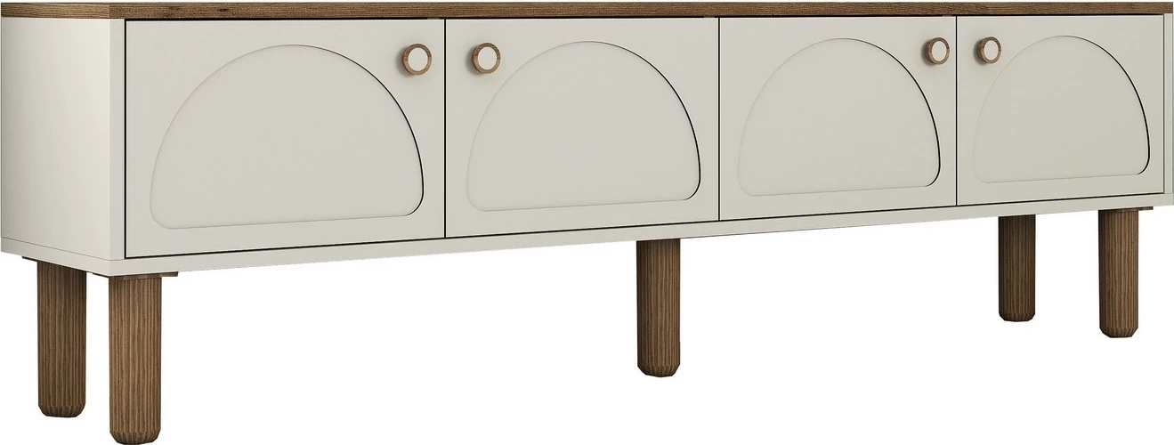 Komodë TV, ngjyrë krem, Skye Decor, Bohem 851