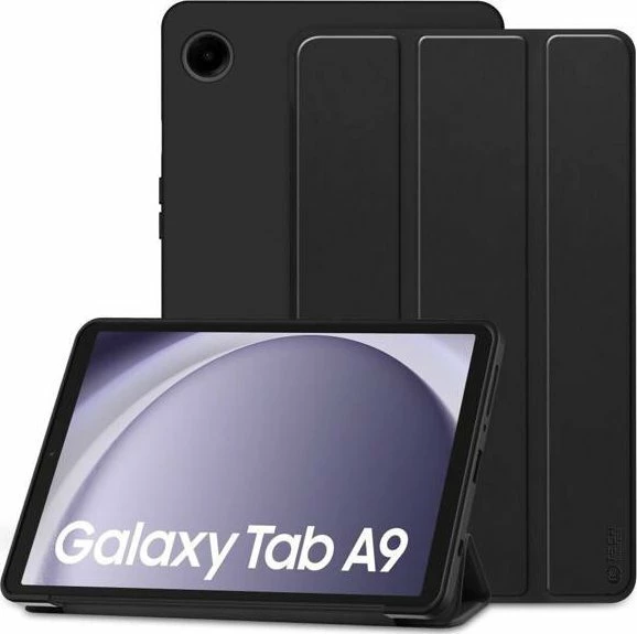 Mbështjellës tableti Tech-Protect SmartCase për Galaxy Tab A9 8.7 X110/X115, flip TPU, i zi