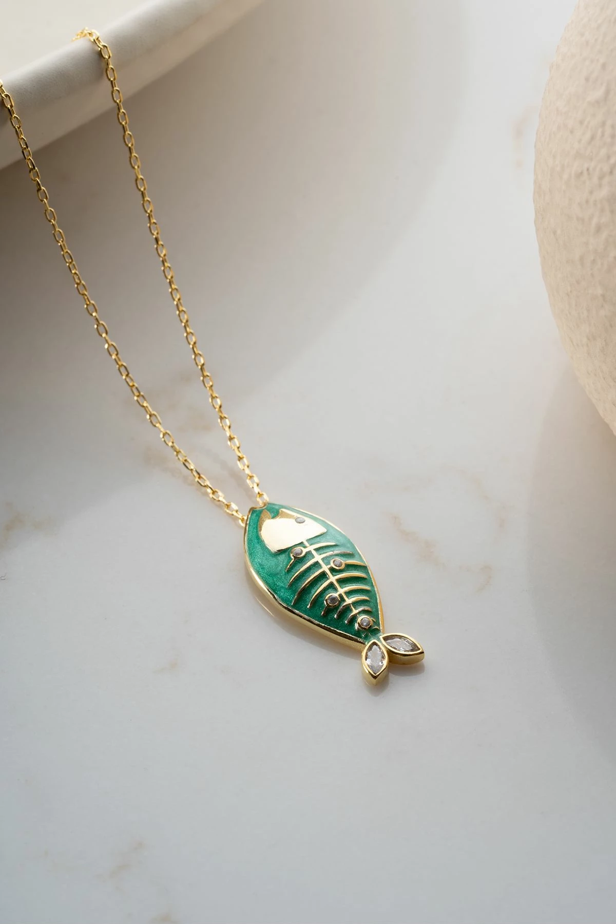 Qafore argjendi Jumeon, ngjyrë e verdhë, SİLVANOJEWELRY303