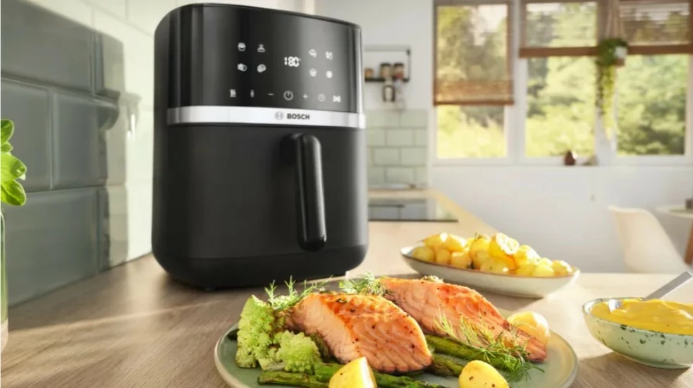 Fritezë me ajër Bosch MAFS2462B 6.1 L 2050 W ekran LCD 9 programe, e zezë