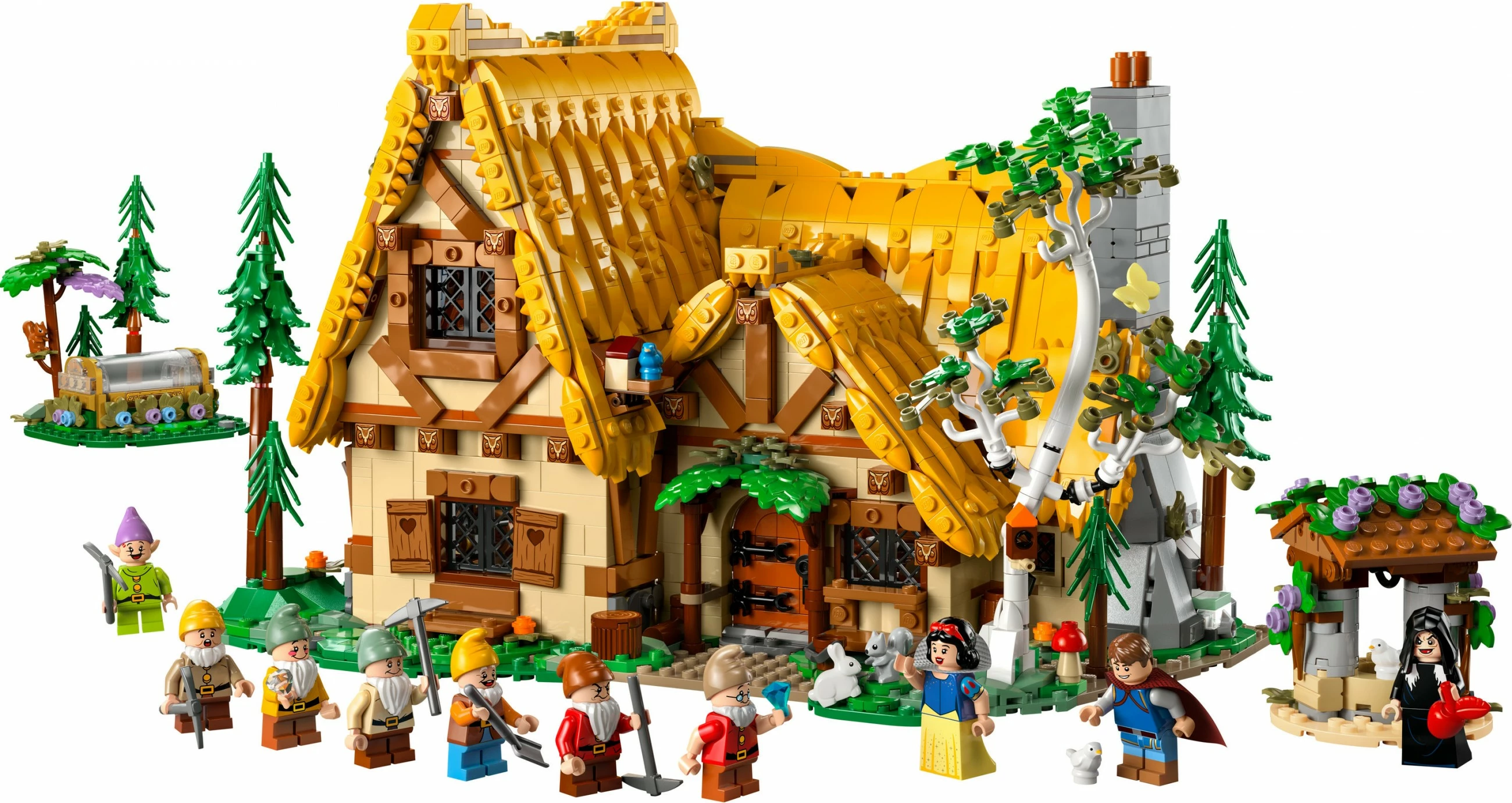 Set ndërtimi LEGO Disney Borëbardha dhe Shtatë Xhuxhat, 2228 pjesë, Multingjyrësh