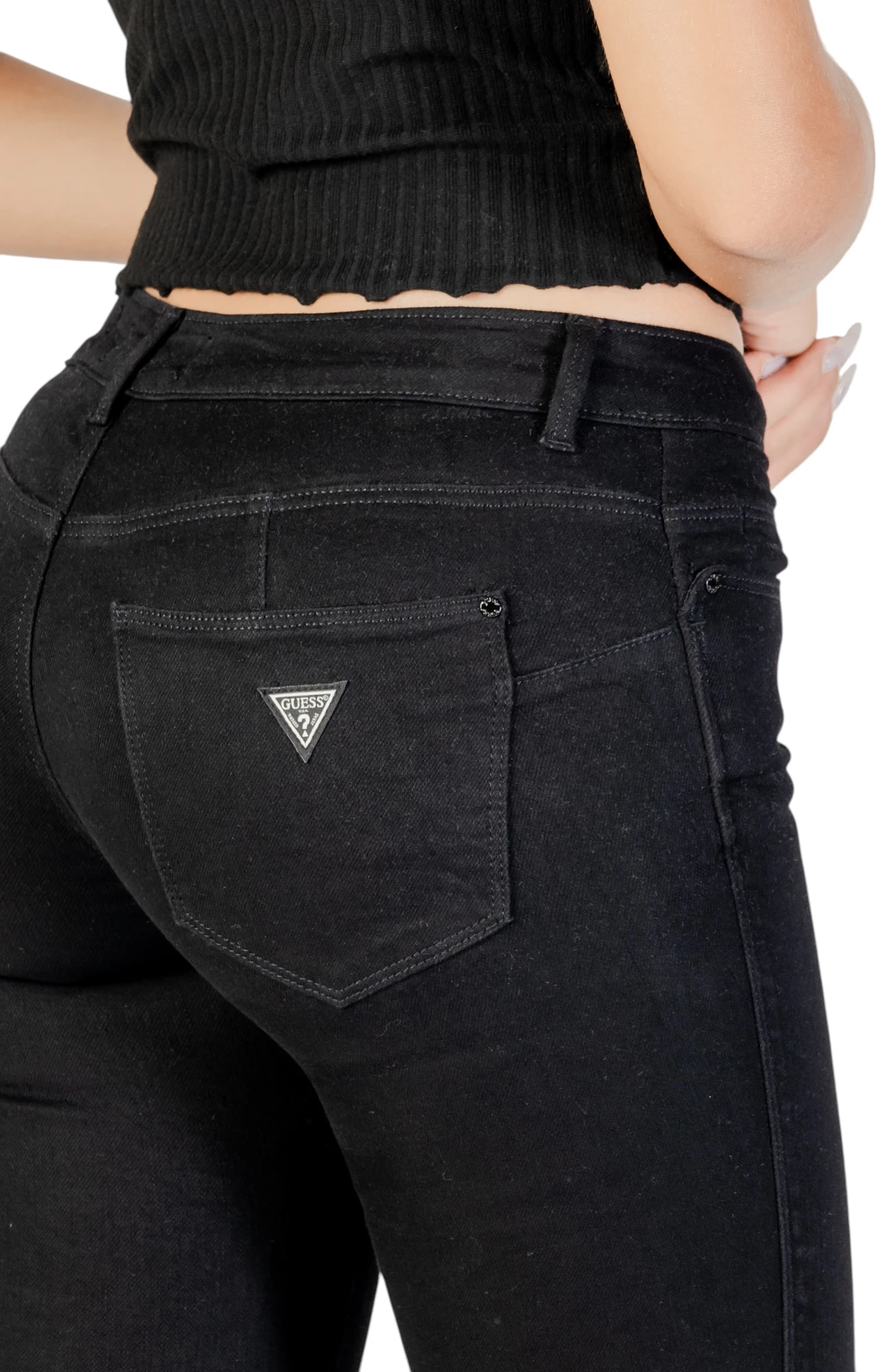 Xhinse skinny për femra Guess Curve X W2YAJ2D4PZ1, të zeza [Madhësia: W28 L30]