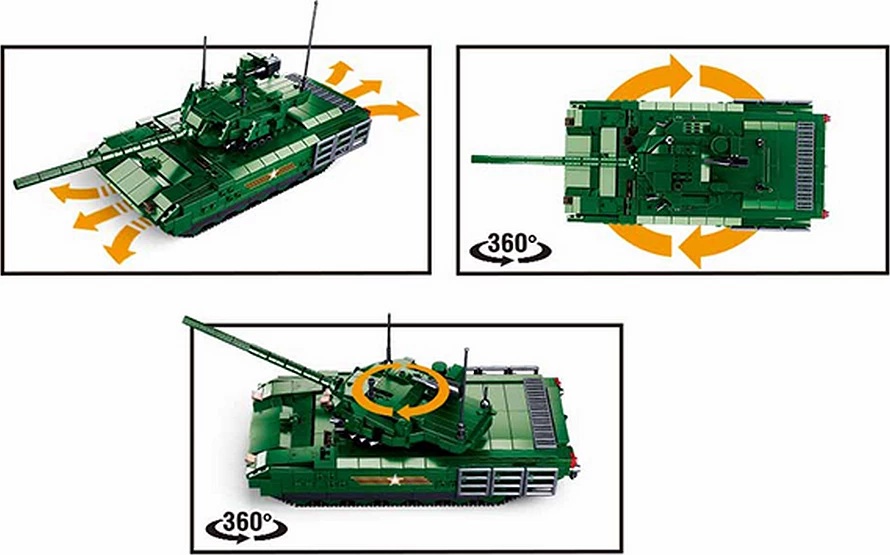 Lodër Sluban Sluban Army RC gevechts tank M38-B0850