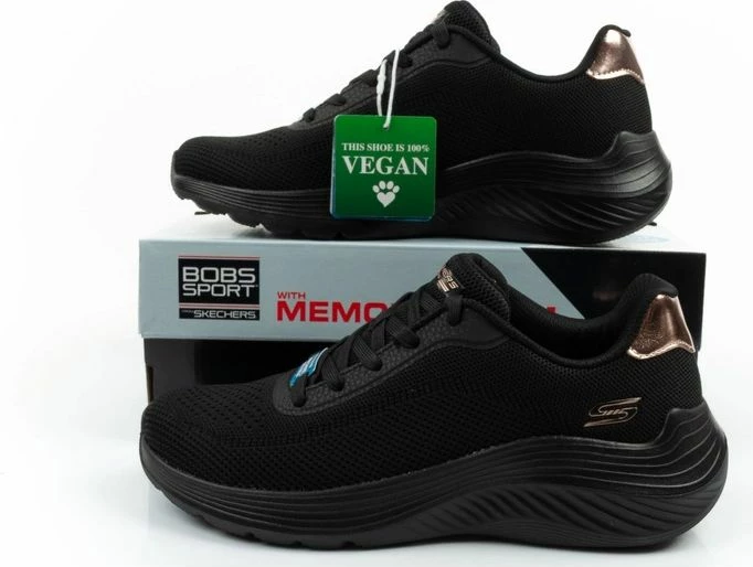 Atlete femra Skechers Bobs Squad Waves, të zeza