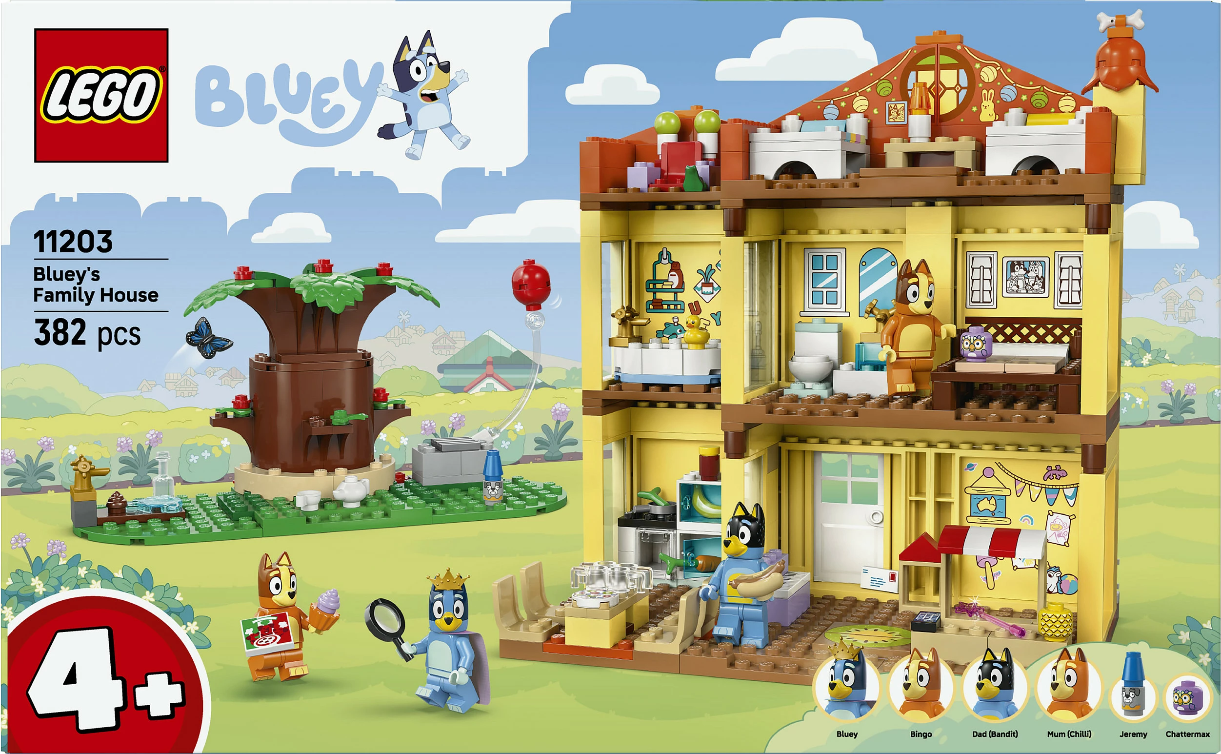 Set ndërtimi LEGO Bluey 11203 Bluey’s Family House, 382 copë, 4+, multikolor