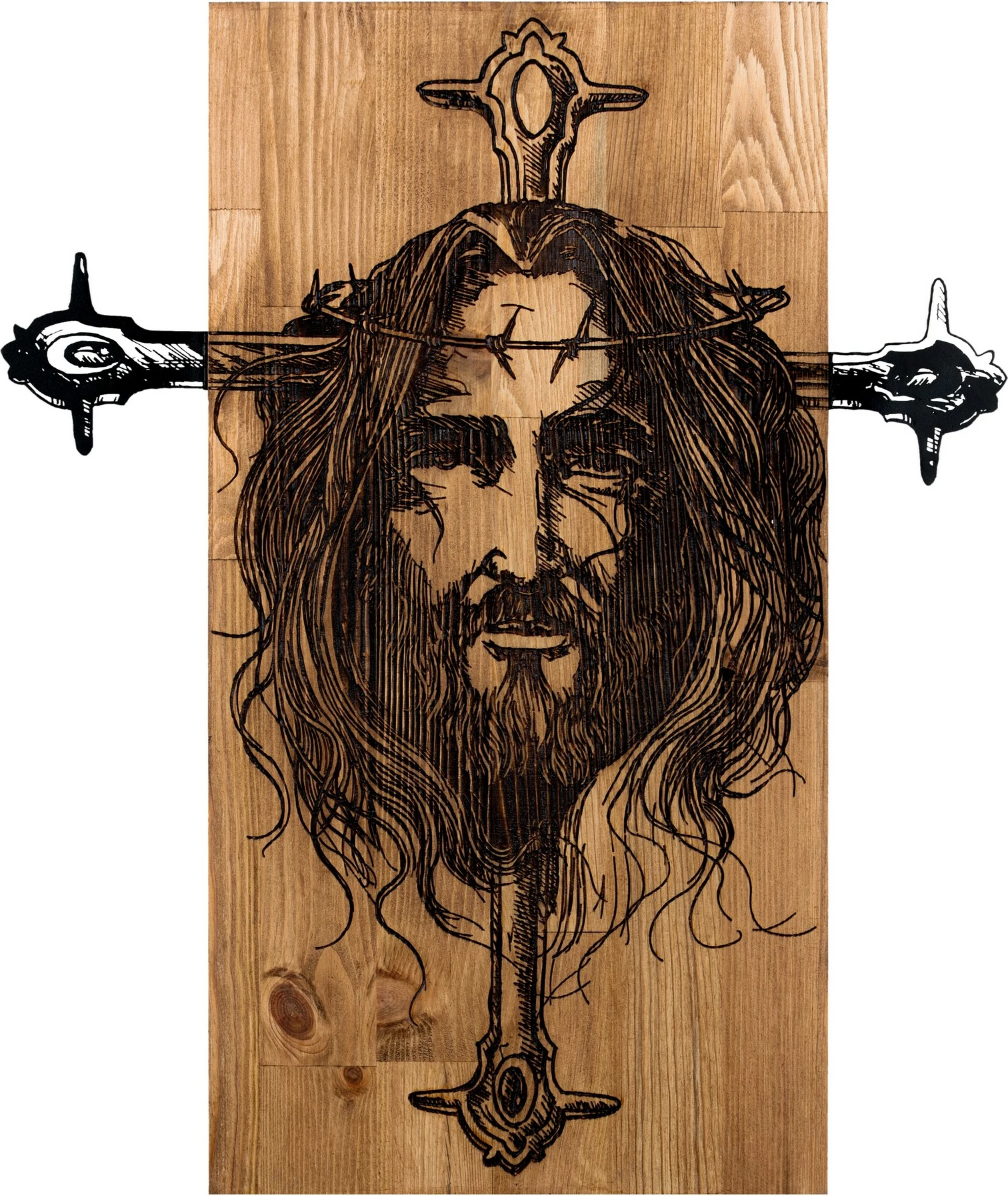 Aksesor dekorativ për mur, dru, Wallity, Jezus
